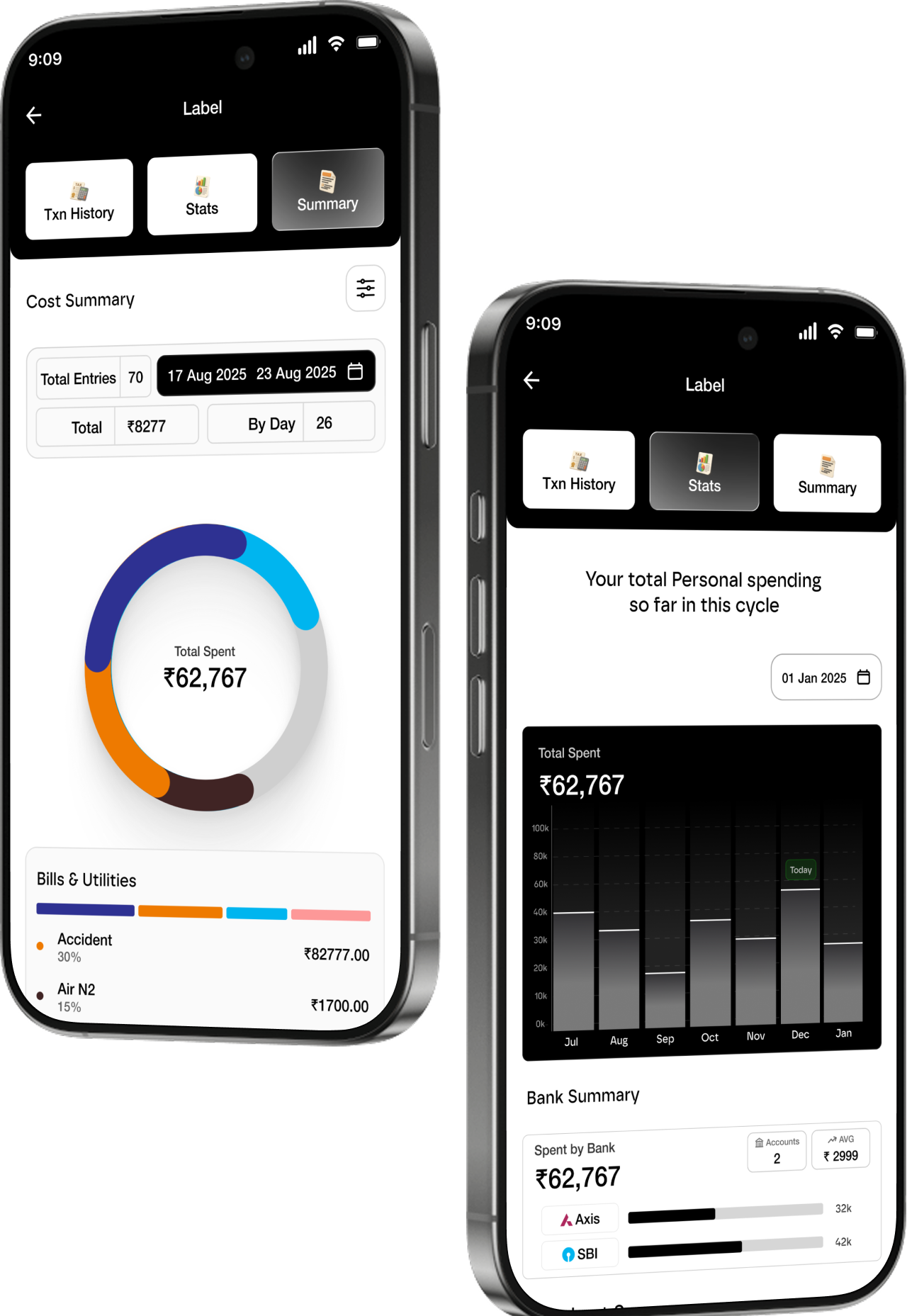 Finalect Dashboard Mockup